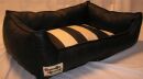 Hundebett Hundesofa Schlafplatz Kunstleder Rigato schwarz...