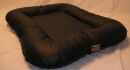 Hundebett Hundekissen Kunstleder Laguna schwarz 110 cm X...