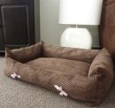 Hundesofa Farfalle 50 cm X 40 cm braun blau