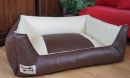 Hundebett Kunstleder Similpelle von XS bis XXXL braun...