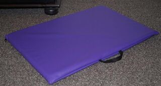 Hundematte beidseitig Kunstleder Schaumstoff Höhe 3 cm lavendel 60 cm X 40 cm