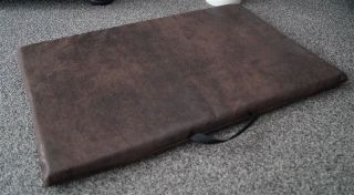Hundematte Stoff Schaumstoff 3 cm braun 120 cm X 80 cm