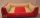 Hundebett Kunstleder Similpelle von XS bis XXXL rot creme gestreift 120 cm X 100 cm