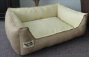 Hundebett Kunstleder Similpelle von XS bis XXXL beige...