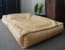 Hundebett Hundesofa Schlafplatz wendbar komplett aus Kunstleder PicoBello 80 cm X 60 cm beige