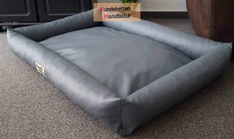 Hundebett Hundesofa Schlafplatz Kunstleder Similpel Produktbild-Vorschau 8