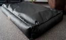 Hundebett Hundesofa Schlafplatz wendbar komplett aus Kunstleder PicoBello 110 cm X 80 cm schwarz