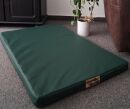 Hundematratze mit antiallergischer Kokosmatte Hundebett Kunstleder grün 100 cm X 60 cm