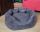 Hundebett Donut Stoff waschbar 50 cm Wildleder braun