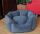 Hundebett Donut Stoff waschbar 60 cm grau