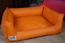 Hundebett Kunstleder Acceso von XS bis XXXL orange 120 cm...