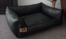 Hundebett Kunstleder Similpelle von XS bis XXXL schwarz...