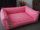 Hundebett Kunstleder Acceso von XS bis XXXL rosa 90 cm X 70 cm