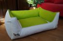 Hundebett Kunstleder Acceso von XS bis XXXL weiss limone...
