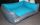 Hundebett Kunstleder Acceso von XS bis XXXL grau türkis 110 cm X 85 cm