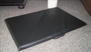 Hundematte beidseitig Kunstleder Schaumstoff Höhe 3 cm schwarz 60 cm X 40 cm