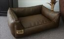Hundebett Kunstleder Similpelle von XS bis XXXL braun 130...