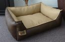 Hundebett Kunstleder Similpelle von XS bis XXXL braun...