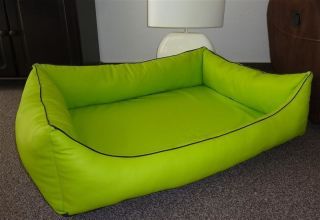 Orthopädisches Hundesofa Hundebett Schlafplatz Kunstleder Ortopedico limone 100 cm X 75 cm Matratze mit Viscoschaum