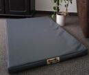 Hundematratze Hundebett Kunstleder grau 60 cm X 40 cm