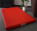 Hundematratze Hundebett Kunstleder rot 105 cm X 65 cm