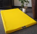Hundematratze Hundebett Luminosa Kunstleder gelb 90 cm X...