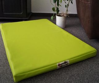 Hundematratze Hundebett Luminosa Kunstleder limone 100 cm X 60 cm