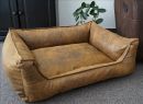Hundebett Hundesofa Schlafplatz Velluto amber 90 cm X 70 cm