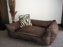 Hundebett Hundesofa Schlafplatz Velluto braun 120 cm X...