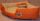 Hundebett Eckbett Kunstleder Canto orange creme 100 cm X 100 cm